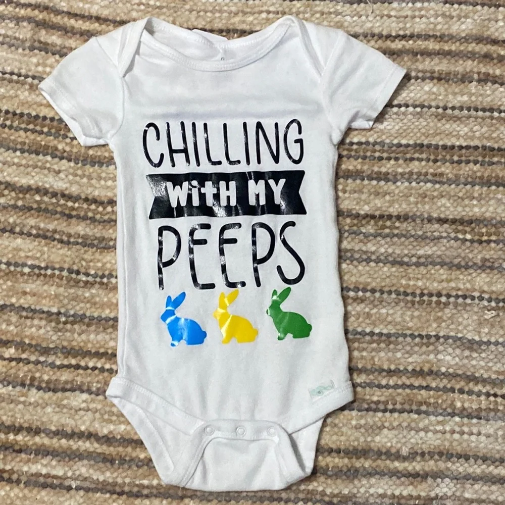 Lullaby Lane Easter Chilling With My Peeps Baby Onesie 12 Months